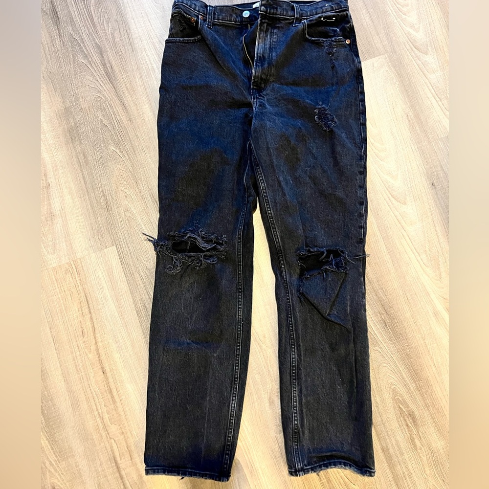 Abercrombie 90’s straight ultra high rise jean